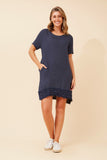 CKM - SHORT SLEEVE FRILL DRESS