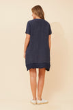 CKM - SHORT SLEEVE FRILL DRESS