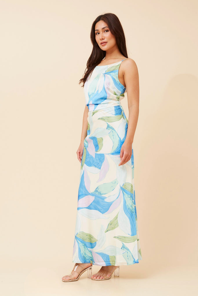 CKM - SATIN MAXI COLUMN DRESS
