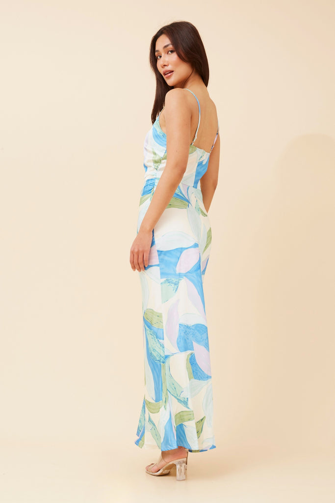 CKM - SATIN MAXI COLUMN DRESS