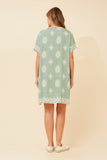 CKM - SHORT SLEEVE DRESS WITH FRONT POCKETS
