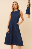 MYSTIC MONSOON - LONG DENIM DRESS
