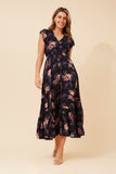 CKM - CAP SLEEVE MAXI DRESS