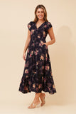 CKM - CAP SLEEVE MAXI DRESS