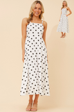 CKM - STRAPPY POLKA DOT MAXI DRESS