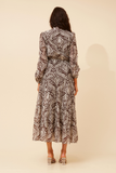 CKM - BUTTON DOWN TIE WAIST DRESS