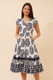 CKM - CAP SLEEVE DRESS