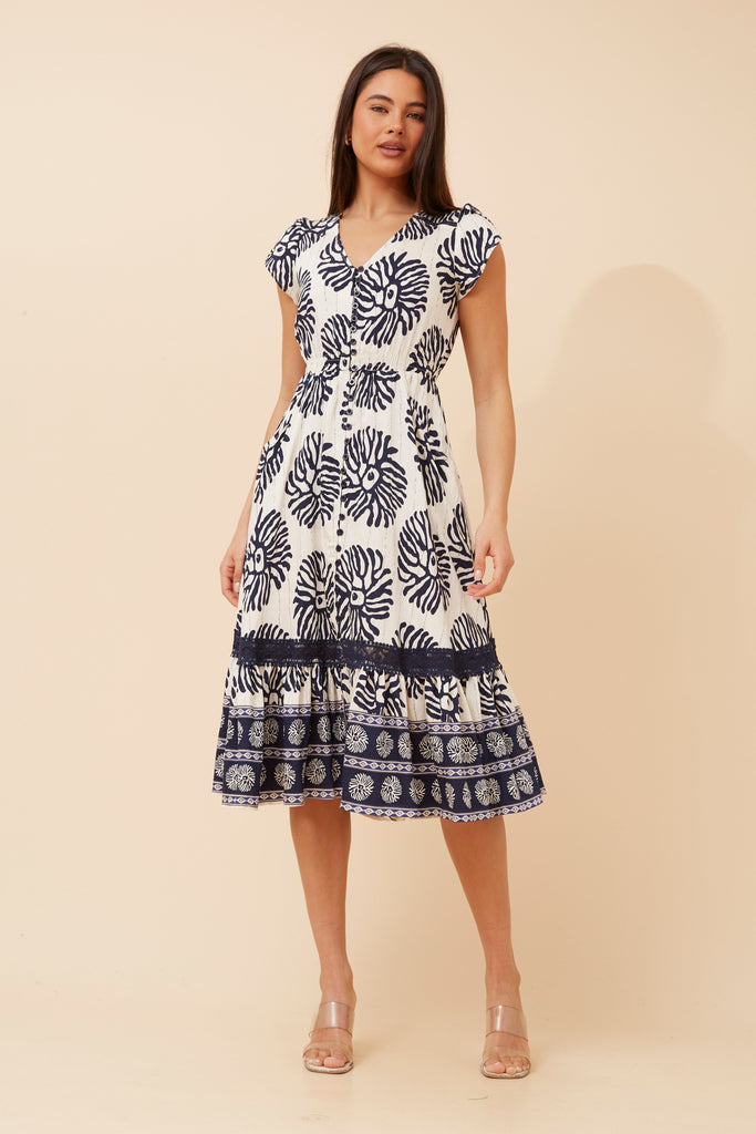 CKM - CAP SLEEVE DRESS