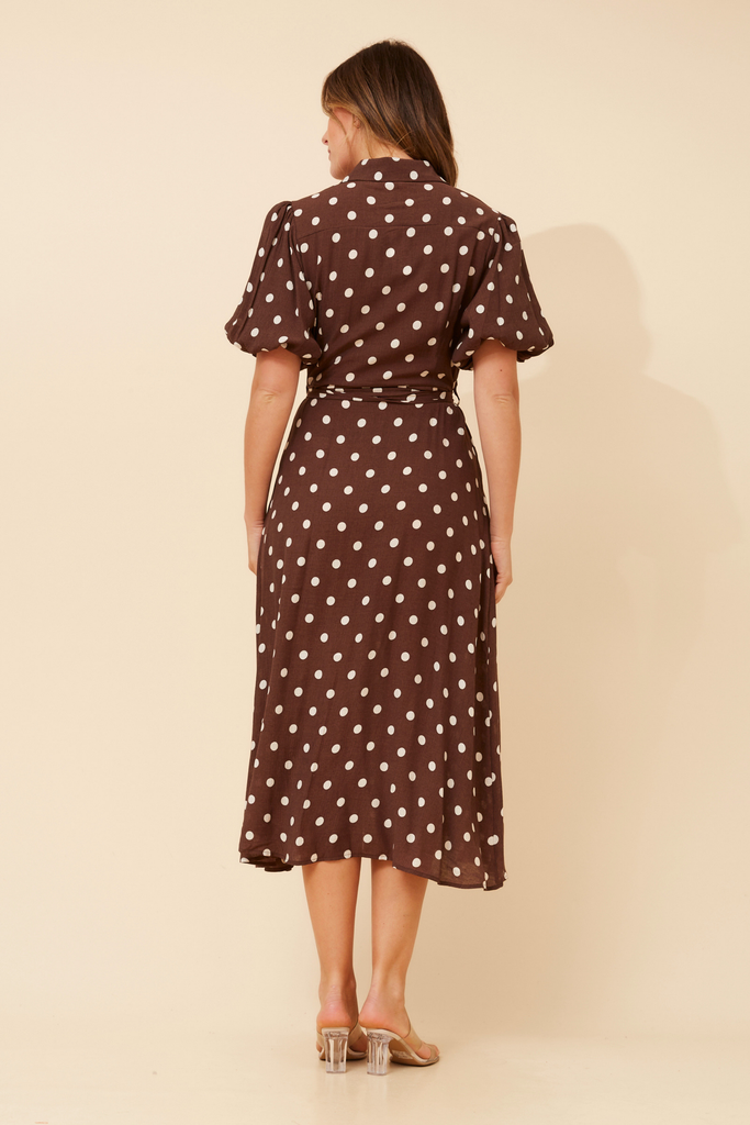 CKM - CAP SLEEVE BUTTON DOWN DRESS