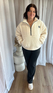 ALL ABOUT EVE - AMARA 1/4 ZIP TEDDY