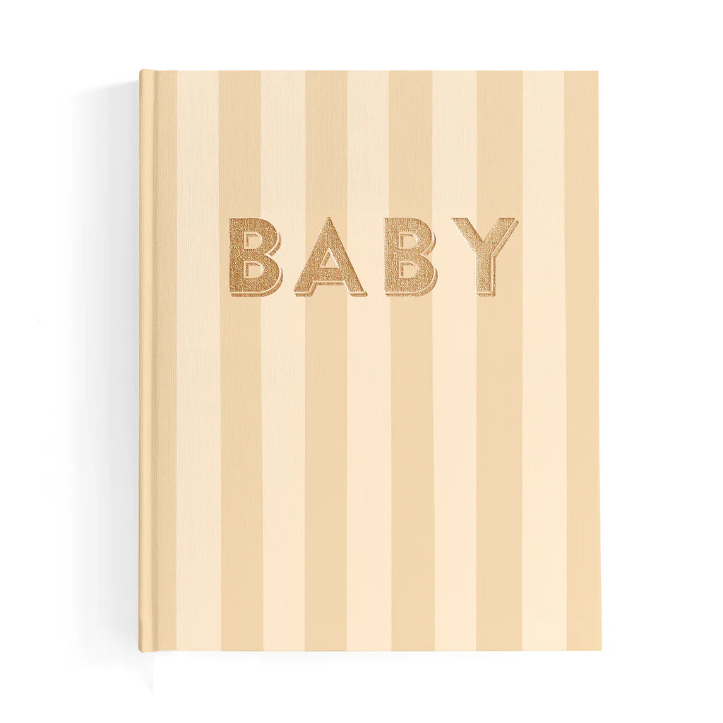 FOX & FALLOW - BABY BOOK COFFEE STRIPE