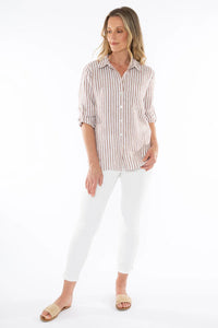 JUMP - STRIPE LINEN SHIRT