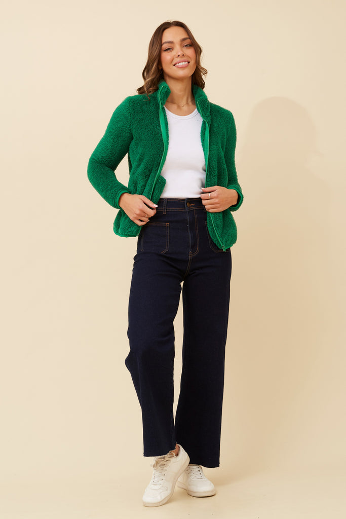 CKM - LONG SLEEVE ZIP HIGH NECK JACKET