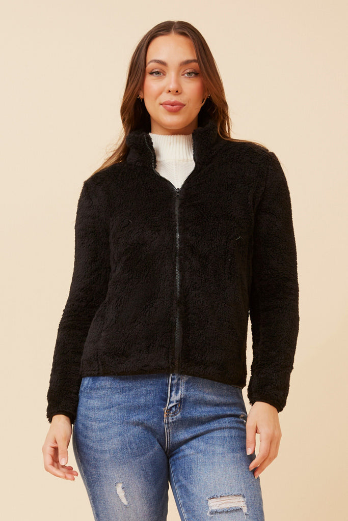 CKM - LONG SLEEVE ZIP HIGH NECK JACKET