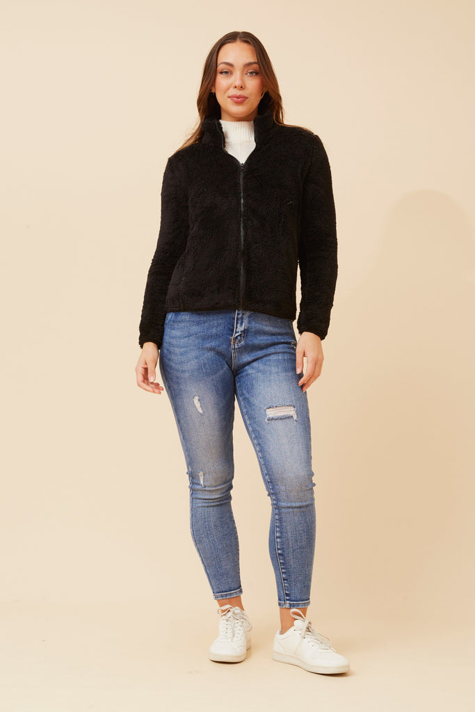 CKM - LONG SLEEVE ZIP HIGH NECK JACKET