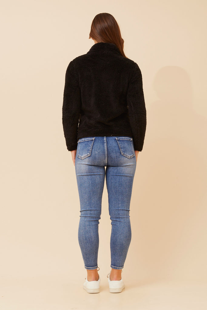 CKM - LONG SLEEVE ZIP HIGH NECK JACKET