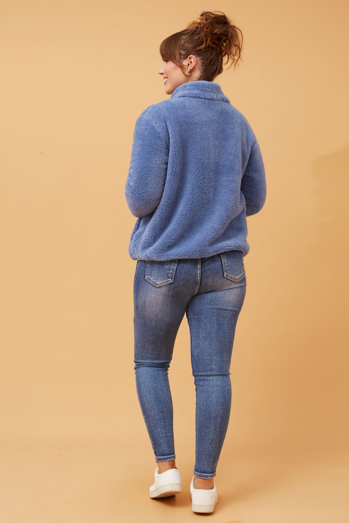 CKM - LONG SLEEVE ZIP HIGH NECK JACKET