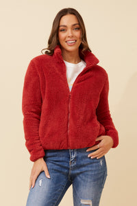 CKM - LONG SLEEVE ZIP HIGH NECK JACKET