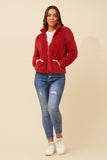 CKM - LONG SLEEVE ZIP HIGH NECK JACKET