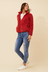 CKM - LONG SLEEVE ZIP HIGH NECK JACKET