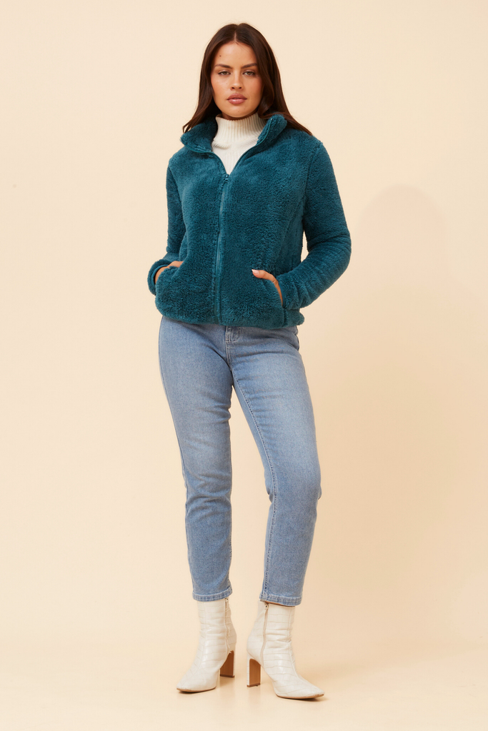 CKM - LONG SLEEVE ZIP HIGH NECK JACKET