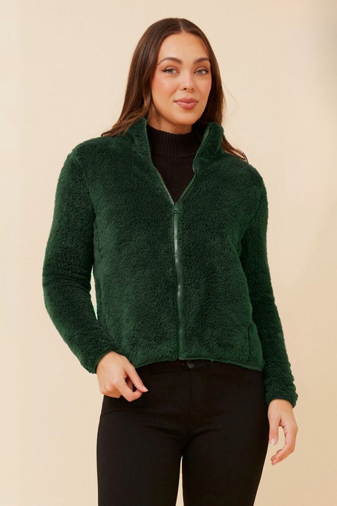 CKM - LONG SLEEVE ZIP HIGH NECK JACKET