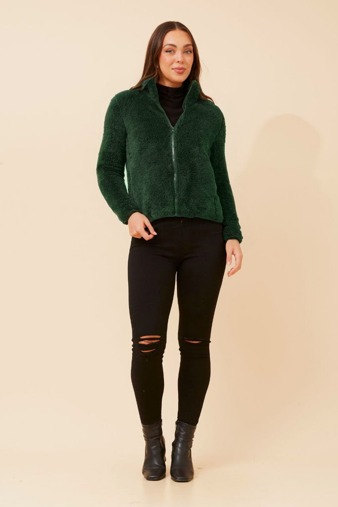 CKM - LONG SLEEVE ZIP HIGH NECK JACKET