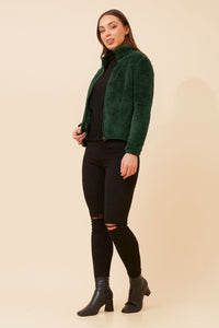 CKM - LONG SLEEVE ZIP HIGH NECK JACKET