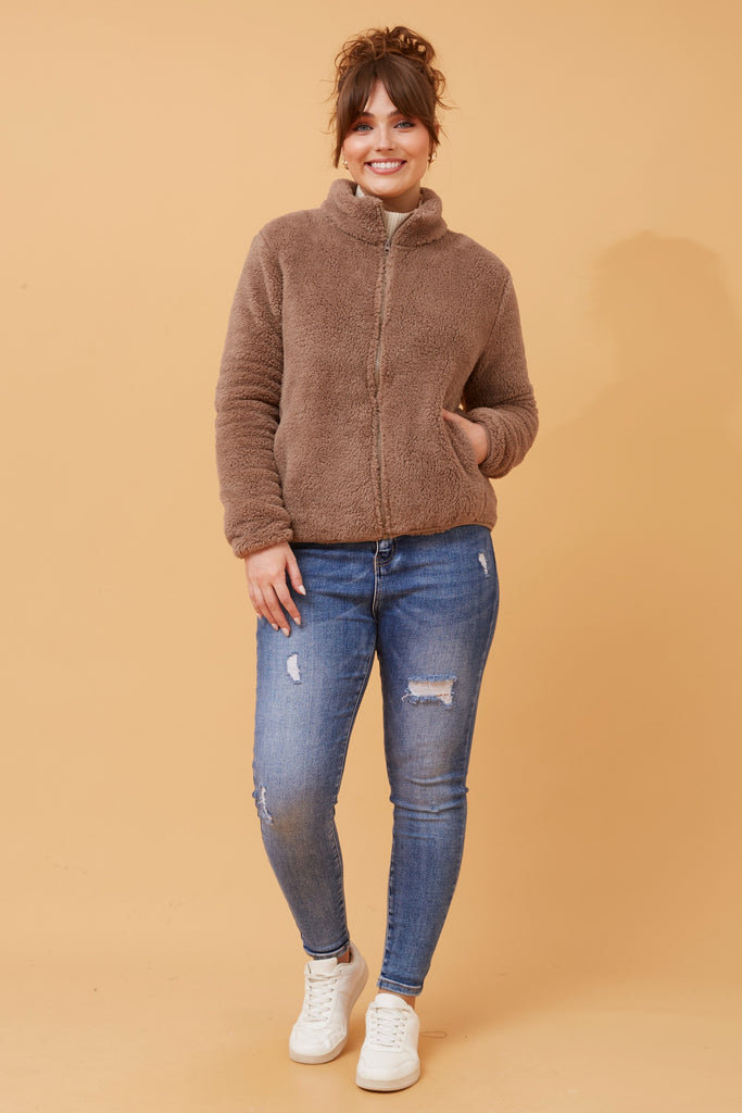 CKM - LONG SLEEVE ZIP HIGH NECK JACKET