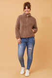 CKM - LONG SLEEVE ZIP HIGH NECK JACKET