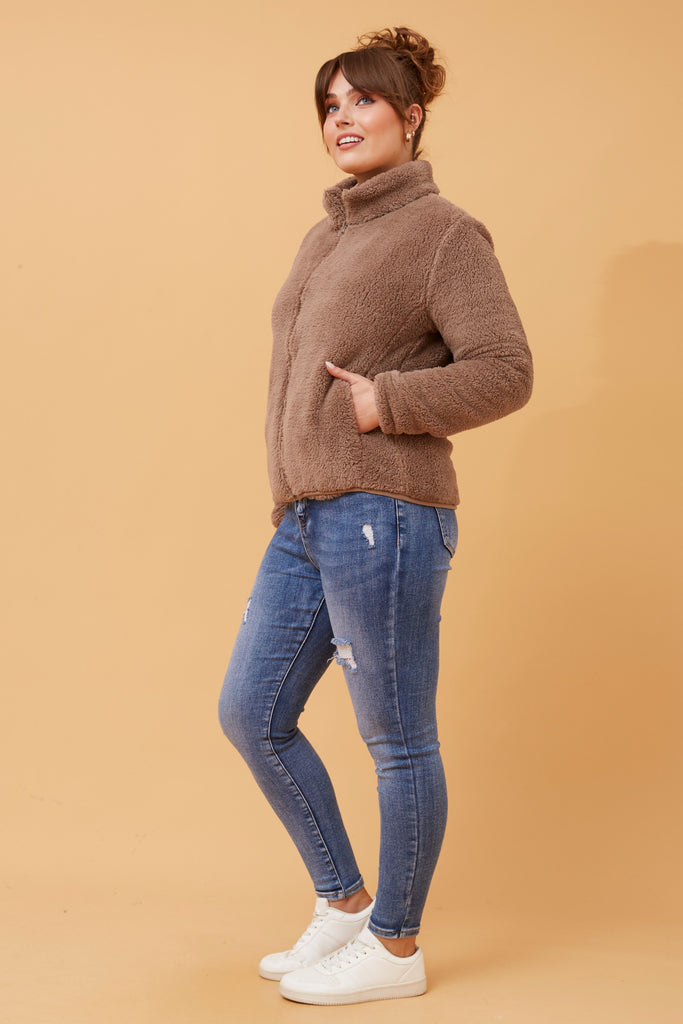 CKM - LONG SLEEVE ZIP HIGH NECK JACKET