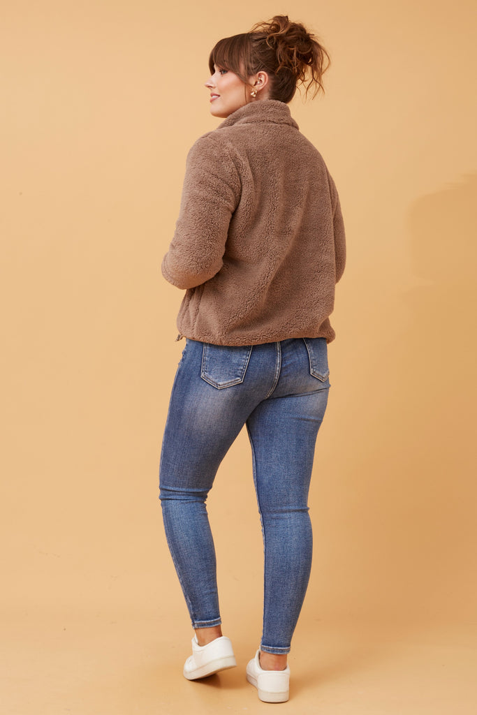 CKM - LONG SLEEVE ZIP HIGH NECK JACKET