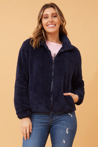 CKM - LONG SLEEVE ZIP HIGH NECK JACKET