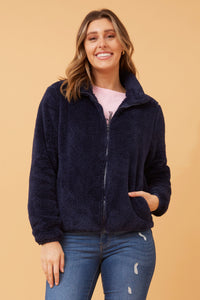 CKM - LONG SLEEVE ZIP HIGH NECK JACKET