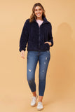 CKM - LONG SLEEVE ZIP HIGH NECK JACKET