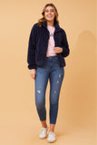 CKM - LONG SLEEVE ZIP HIGH NECK JACKET