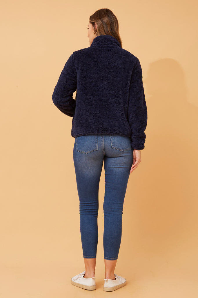 CKM - LONG SLEEVE ZIP HIGH NECK JACKET