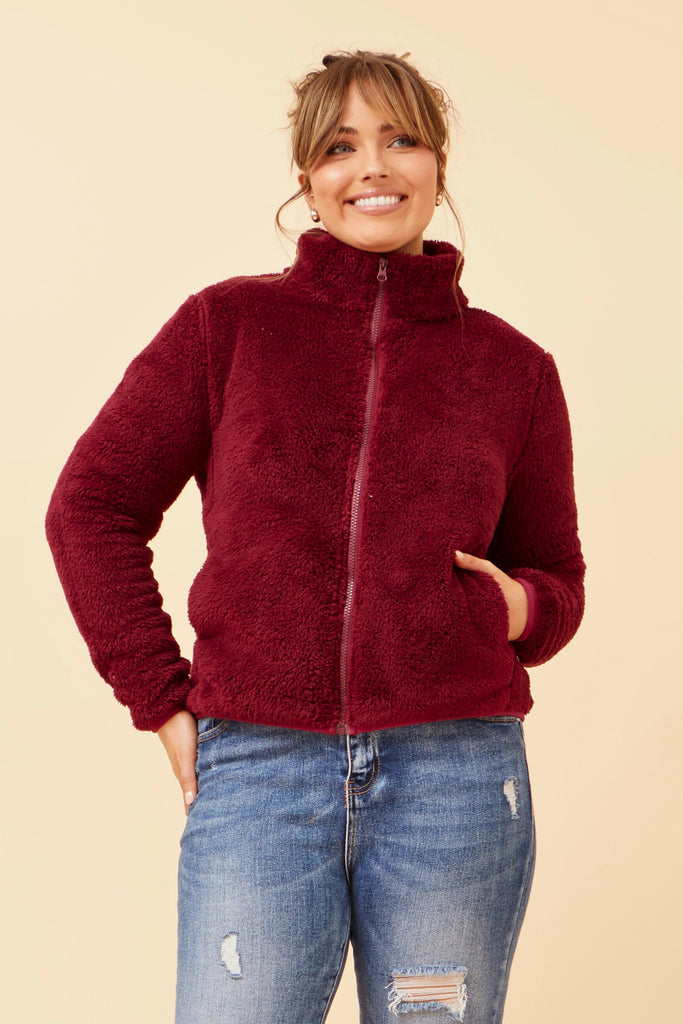 CKM - LONG SLEEVE ZIP HIGH NECK JACKET