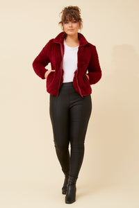 CKM - LONG SLEEVE ZIP HIGH NECK JACKET