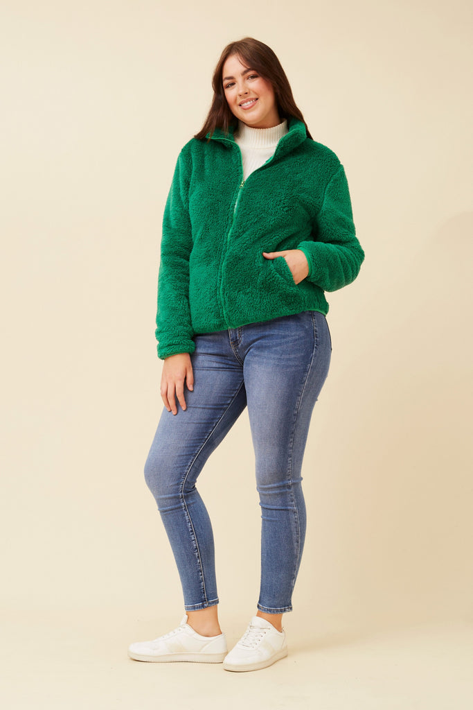 CKM - LONG SLEEVE ZIP HIGH NECK JACKET