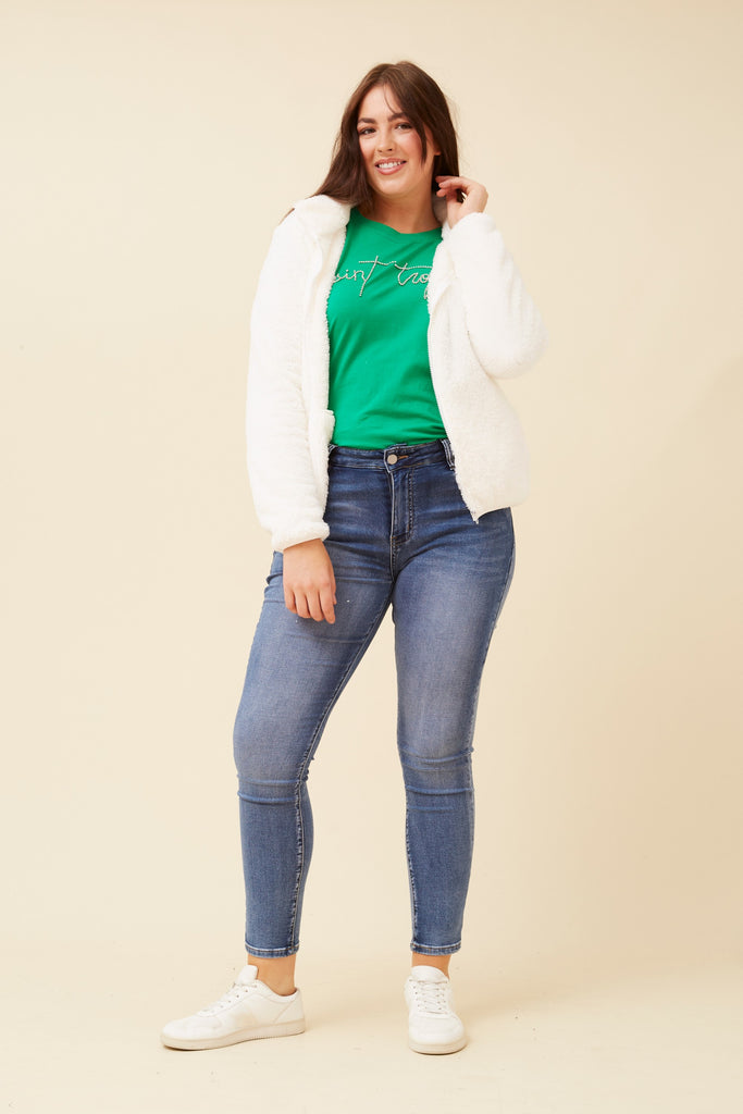 CKM - LONG SLEEVE ZIP HIGH NECK JACKET