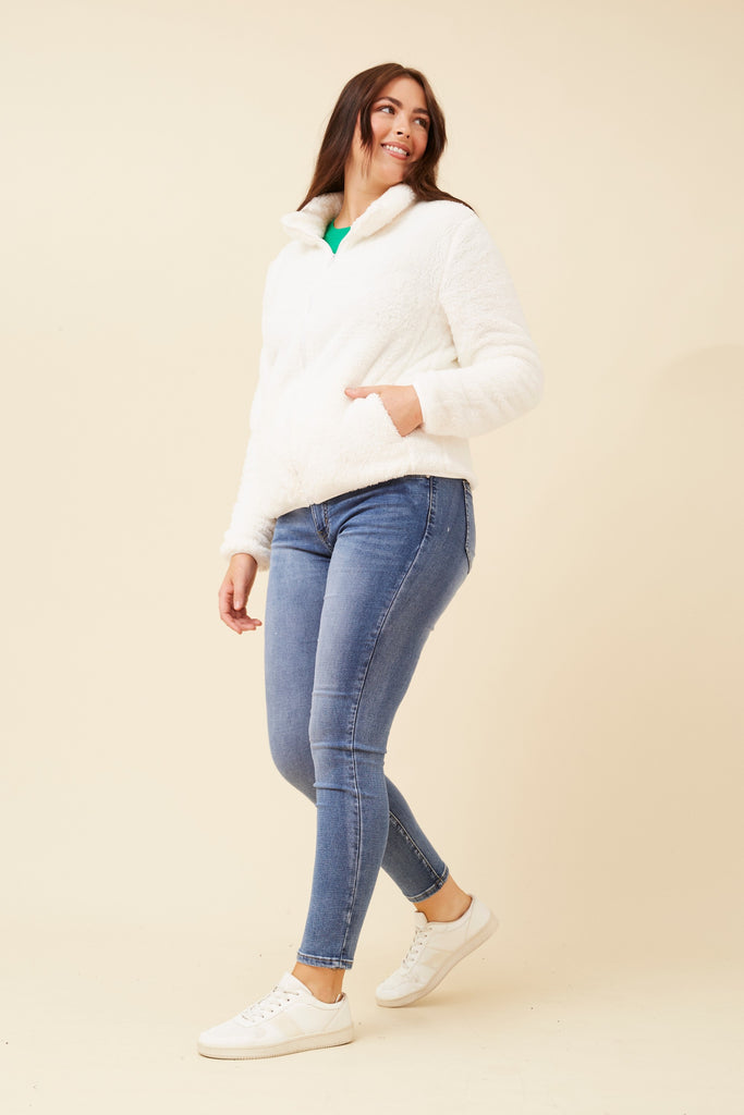 CKM - LONG SLEEVE ZIP HIGH NECK JACKET