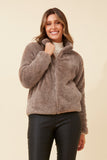 CKM - LONG SLEEVE ZIP HIGH NECK JACKET