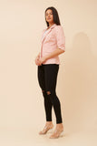 CKM - 3/4 RUCHED SLEEVE BLAZER