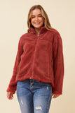 CKM - LONG SLEEVE TEDDY FUR JACKET