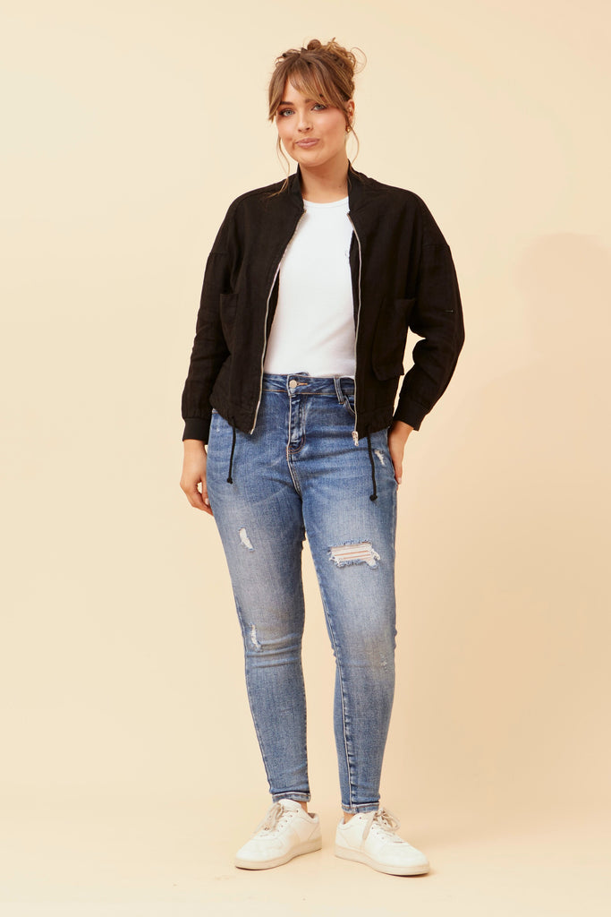 CKM - LONG SLEEVE BOMBER JACKET