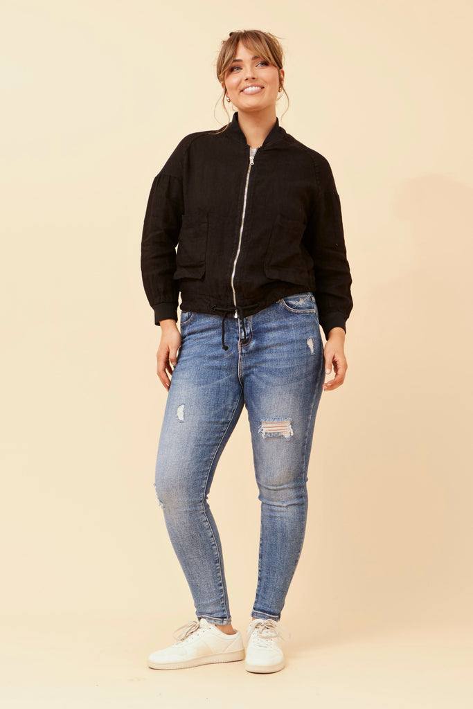 CKM - LONG SLEEVE BOMBER JACKET