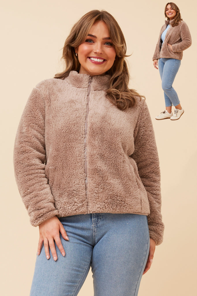 CKM - LONG SLEEVE ZIP HIGH NECK JACKET