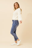 CKM - CHUNKY RIB KNIT CARDI WITH PATCH POCKETS