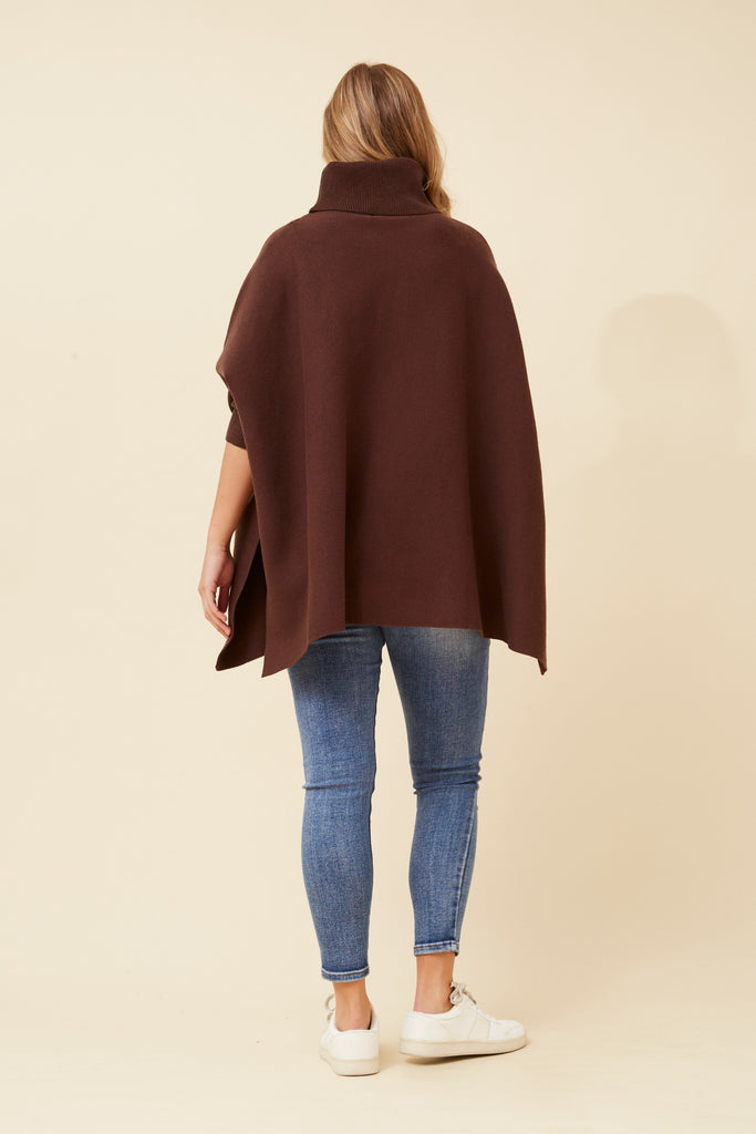 COWLNECK 3/4 SLEEVE TOP